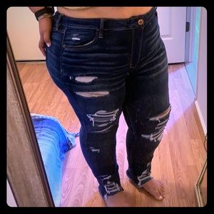Ae high rise jegging crop.